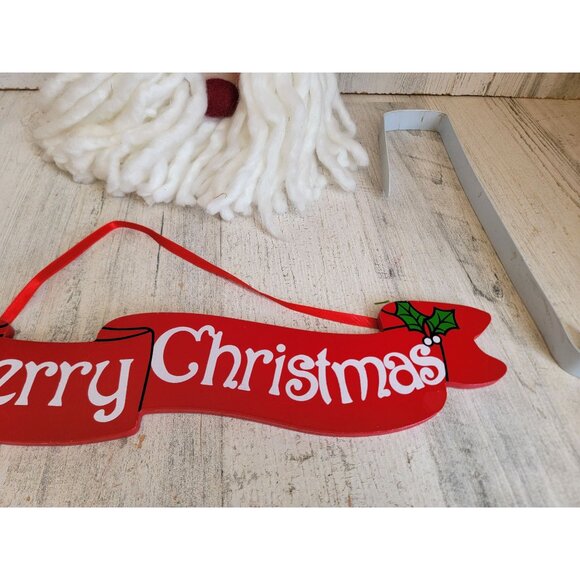 Christmas variety pack sign Plush Santa home decor unique mistletoe - Picture 3 of 8